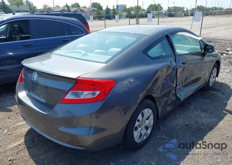 2012 Honda Civic Lx из США, поврежденный, VIN 2HGFG3B54CH566597